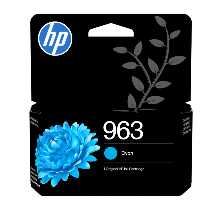 Originálna náplň HP 3JA23AE, HP 963, azúrový, 700str., 10.77ml