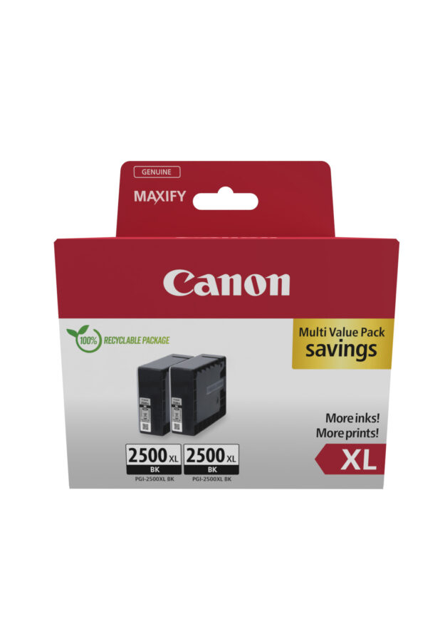 Originálna náplň CANON PGI-2500XL BK 2 ks balenie 9254B011, čierny