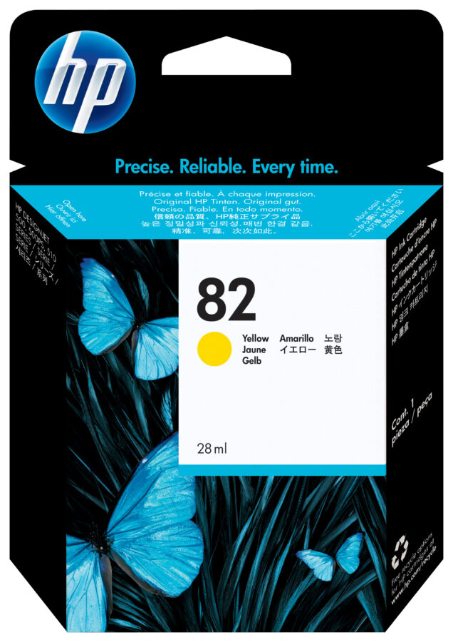 Originálna náplň HP No.82 žltý, CH568A