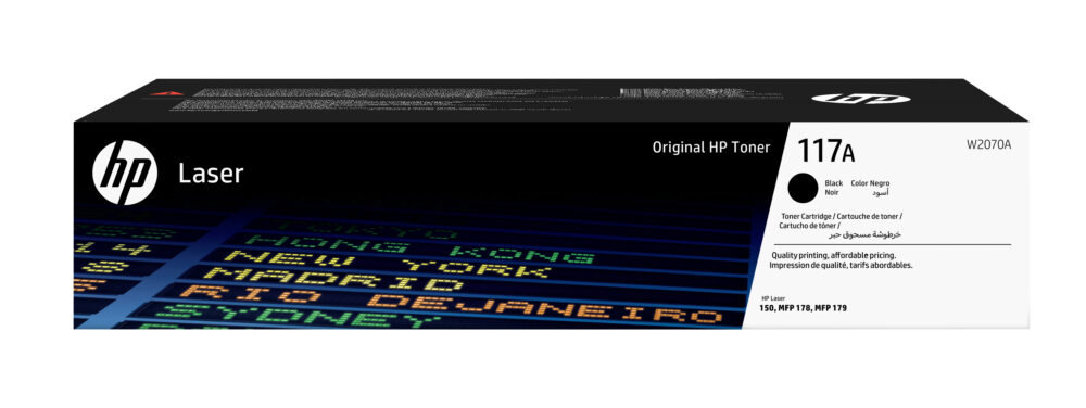 Originálny toner HP W2070A, čierny, 1000str., HP 117A