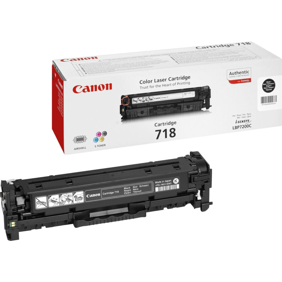 Originálny toner CANON CRG-718 čierny 3400str. 2662B002