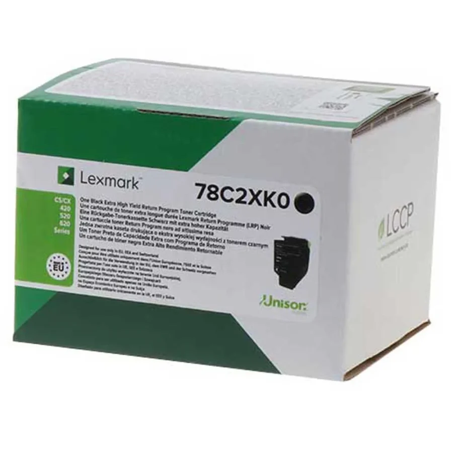 Originálny toner LEXMARK 78C2XK0, čierny, 8500str., extra high capacity Lexmark CS421dn