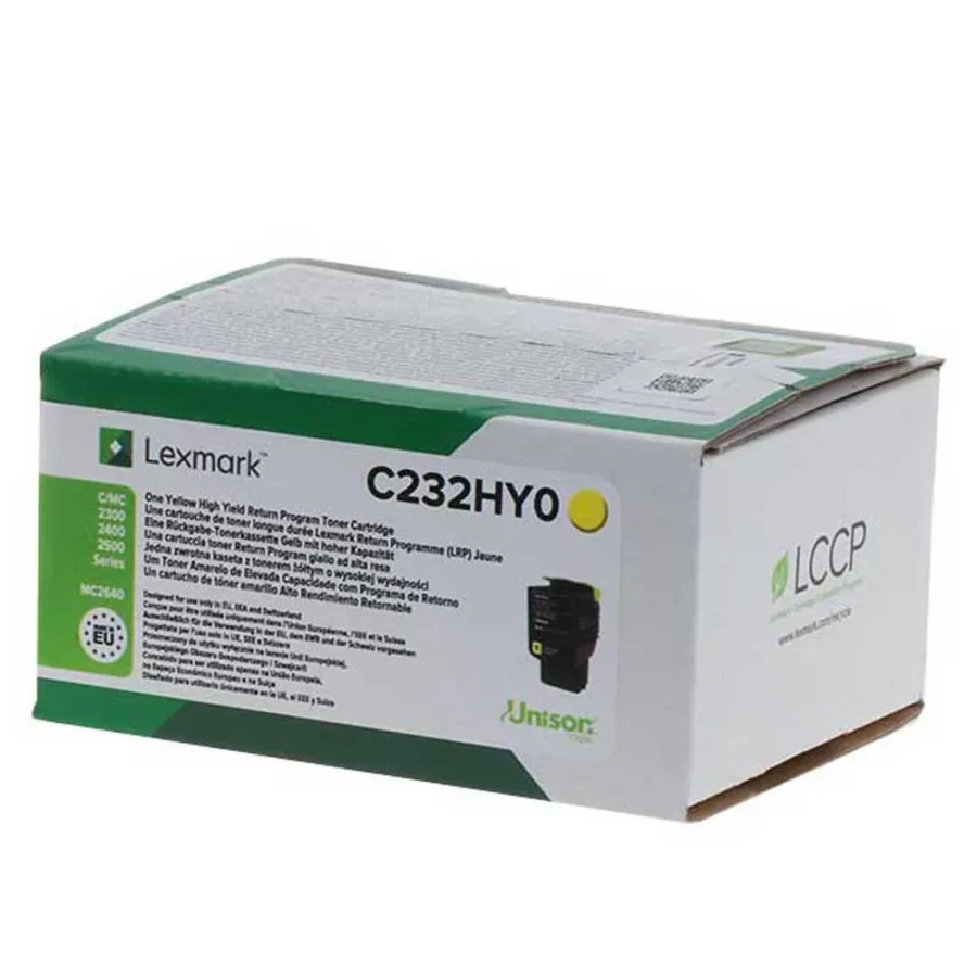 Originálny toner LEXMARK C232HY0 žltý 2300 str