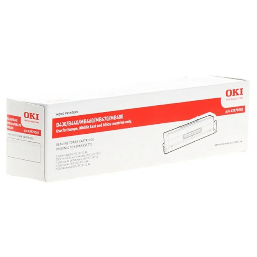Originálny toner OKI 43979202, čierny, 7000str., OKI B430, B440, MB460, MB470, MB480